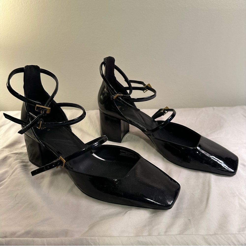 Zara Square Toe Heels - Size 9